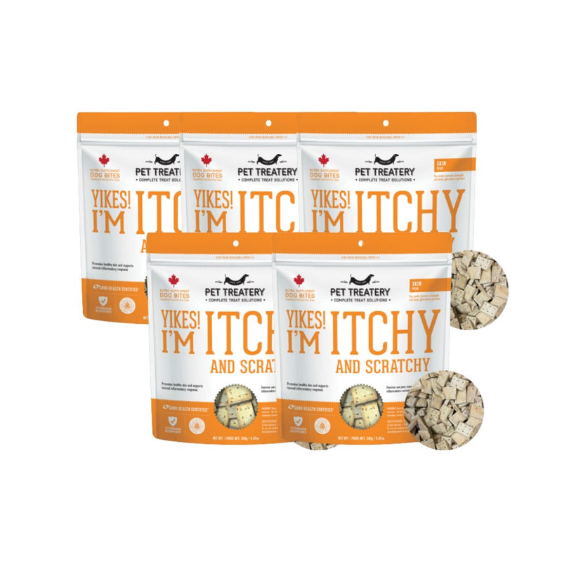 Load image into Gallery viewer, Yikes! I&#39;m Itchy and Scratchy -  Nutra Bites Skin &amp; Coat Dog Biscuits 240g - Rocky Mountain Dog
