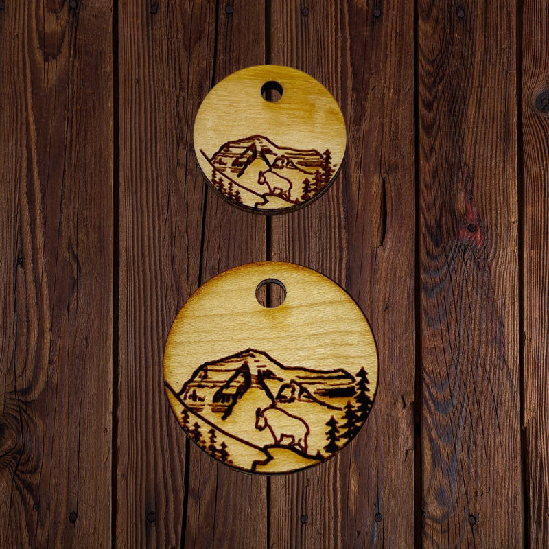 Load image into Gallery viewer, Personalized Wooden Dog ID Tag
