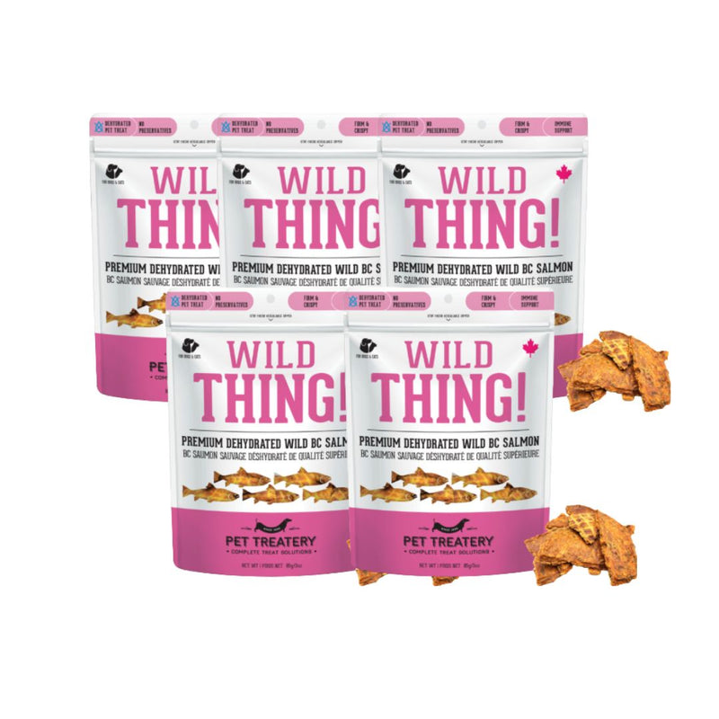 Load image into Gallery viewer, Wild Thing - Premium Dehydrated Wild Salmon Treat For Dogs 85g - Rocky Mountain Dog
