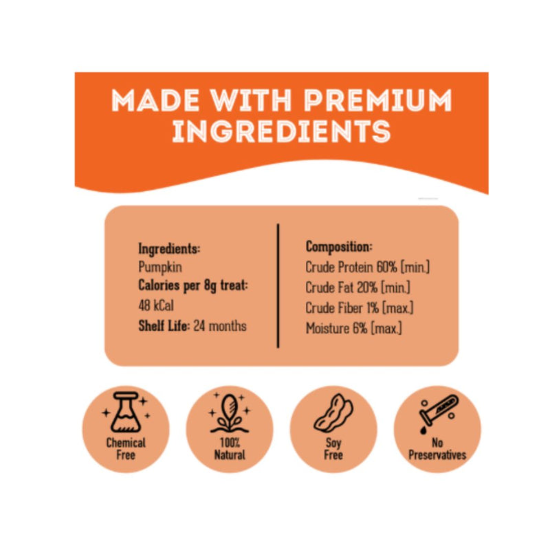 Load image into Gallery viewer, Once Upon a Time - Premium Dehydrated Protein - Pumpkin Treat For Dogs 80g - Rocky Mountain Dog
