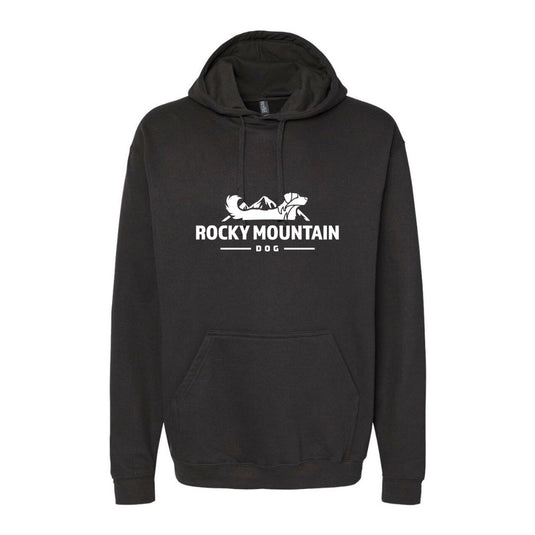 black rocky mountain dog hoodie