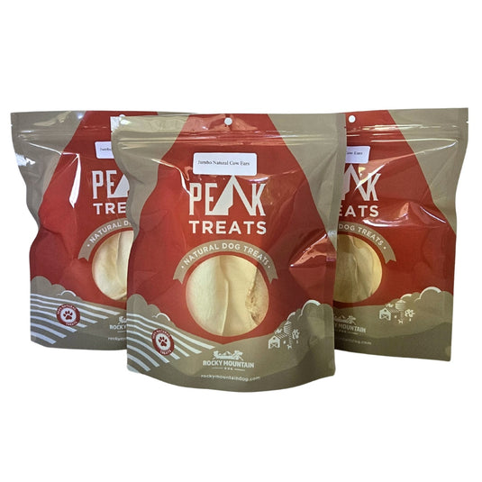 RMD Peak Treats - Jumbo Natural Cow Ears