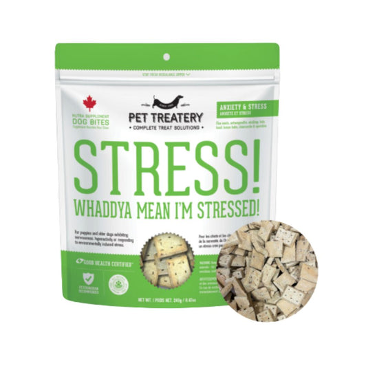 Stress! Whaddya Mean I'm Stressed! - Nutra Bites Calming Dog Biscuits 240g - Rocky Mountain Dog