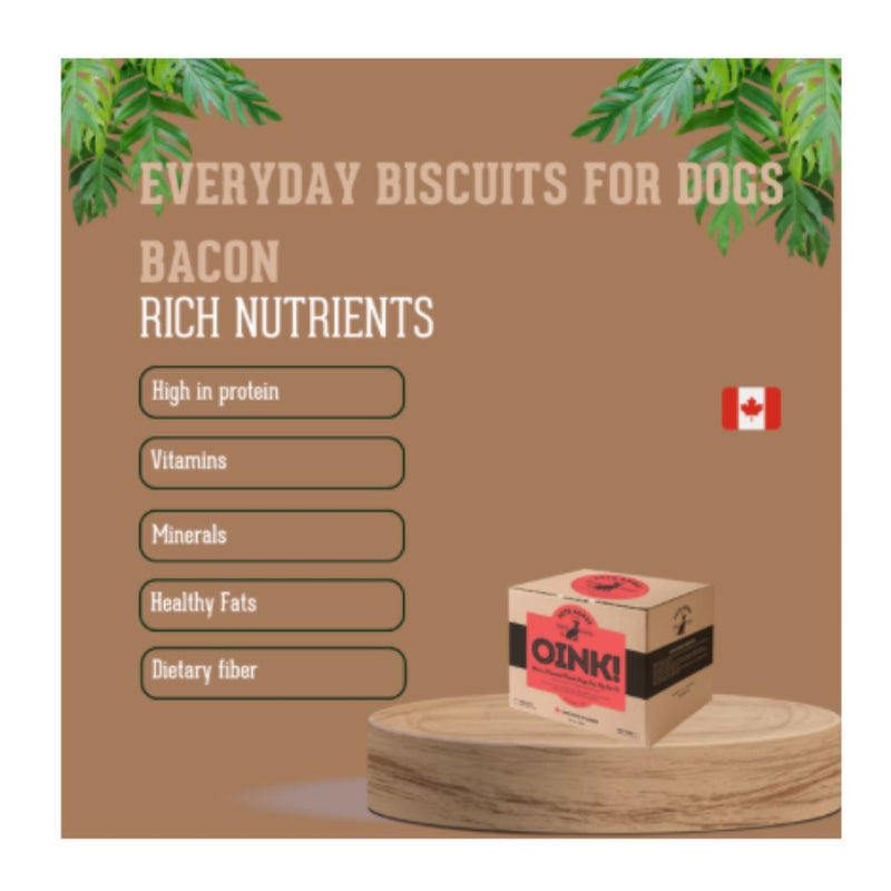 Load image into Gallery viewer, Oink! – Bacon Wholewheat Biscuits For Dogs 2lb Box - Rocky Mountain Dog
