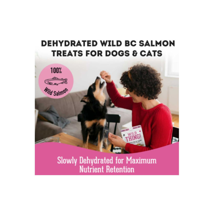 Load image into Gallery viewer, Wild Thing - Premium Dehydrated Wild Salmon Treat For Dogs 85g - Rocky Mountain Dog
